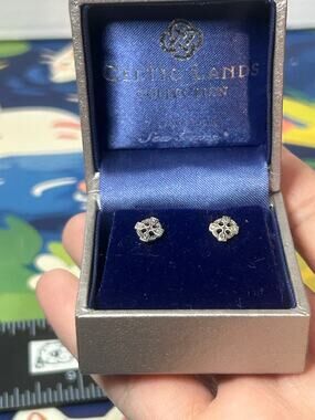 Celtic Lands Collection sterling earrings Stud Small